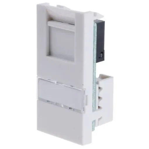 MK Electric Logic Plus Series RJ11 Connector Straight - K5887 WHI product image