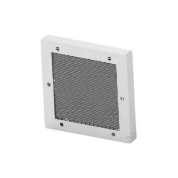 TE Connectivity Grey Aluminium Vent Grille, 152.4 x 152.4mm - 2489061-1 product image