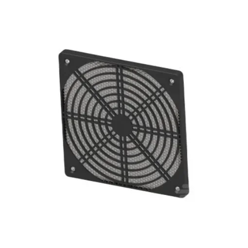 TE Connectivity Black ABS Vent Grille, 140 x 140mm - 2489073-1 product image
