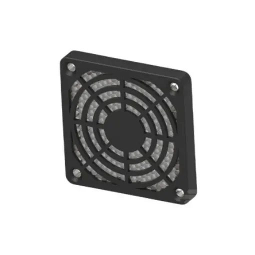TE Connectivity Black ABS Vent Grille, 70 x 70mm - 2489075-1 product image