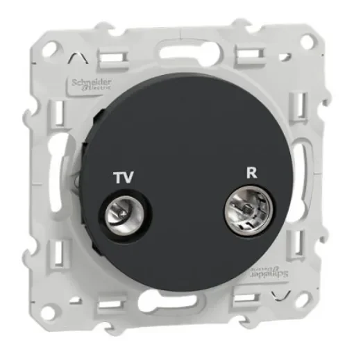 Anthracite Male Socket, Flush Mount - S540451 product image