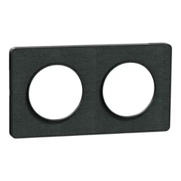 Schneider Electric Black 2 Gang Cover Plate - S540804KB product image