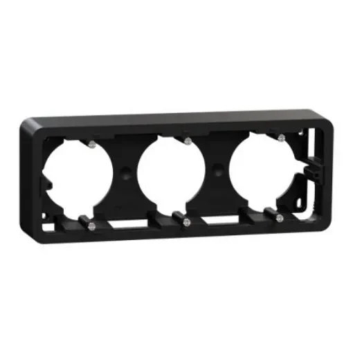 Schneider Electric, Unica Black Surface Mount Industrial Power - NU840654 product image