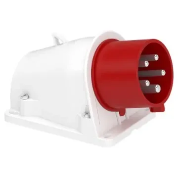 Schneider Electric PKE32 Red, White Plug Socket, 3P + N + E Poles, 32A - PKE32W435 product image