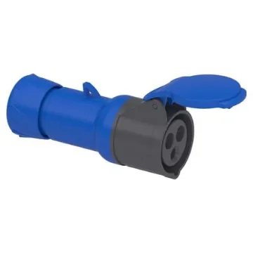 Schneider Electric, 81183 IP67 Grey Wall Mount 2P + E Industrial Power Socket, Rated At 16A, 220 V,With Phase Inverter - PKF16M423 product image