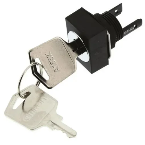 Omron IP65 Key Switch, DPDT, 5 A @ 125 V ac 2-Way Flat-Key - A165KJ2ML2 product image