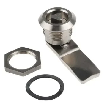 Steinbach & Vollman Stainless Steel Triangular Lock, 20mm Panel-to-Tongue, 20.2 x 22.2mm Cutout, Key Unlock - 3410135 product image