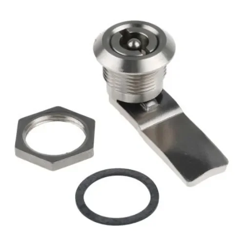 Steinbach & Vollman Stainless Steel Tumbler Lock, 20mm Panel-to-Tongue, 20.2 x 20.2mm Cutout, Key Unlock - 3410191 product image