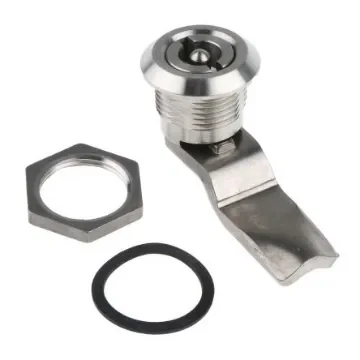 Steinbach & Vollman Stainless Steel Tumbler Lock, 26mm Panel-to-Tongue, 20.2 x 20.2mm Cutout, Key Unlock - 3410214 product image