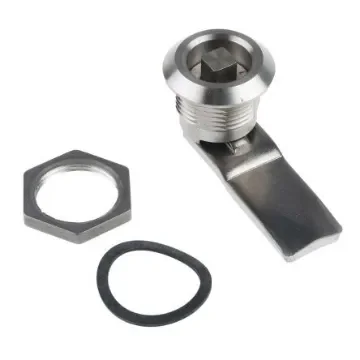 Steinbach & Vollman Stainless Steel Square Lock, 20mm Panel-to-Tongue, 20.2 x 20.2mm Cutout, Key Unlock - 3410258 product image