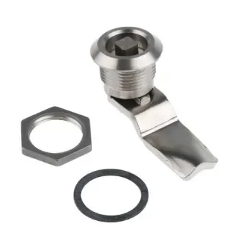 Steinbach & Vollman Stainless Steel Square Lock, 26mm Panel-to-Tongue, 20.2 x 20.2mm Cutout, Key Unlock - 3410264 product image