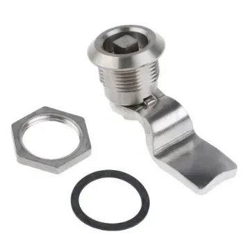 Steinbach & Vollman Stainless Steel Square Lock, 32mm Panel-to-Tongue, 20.2 x 20.2mm Cutout, Key Unlock - 3410270 product image