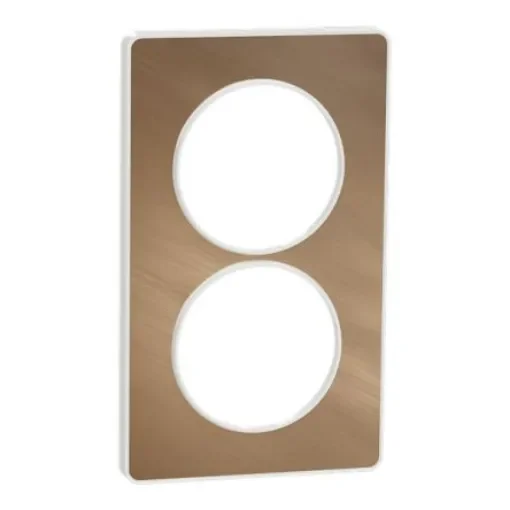 Schneider Electric Bronze 2 Gang Cover Plate - S520814L product image
