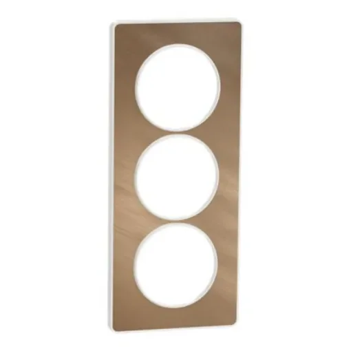 Schneider Electric Bronze 3 Gang Cover Plate - S520816L product image
