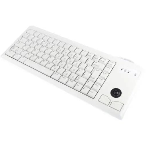 CHERRY Wired PS/2 Compact Trackball Keyboard, QWERTY (UK), Grey - G84-4400LPBGB-0 product image