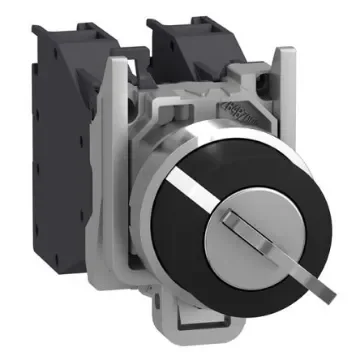Schneider Electric Key Switch Selector Switch Complete - (SPST) 22mm Cutout Diameter 2 Positions - XB4BG41GEX product image