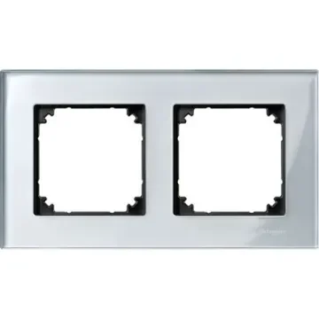 Schneider Electric Silver 2 Gang Frame - MTN4020-3260 product image