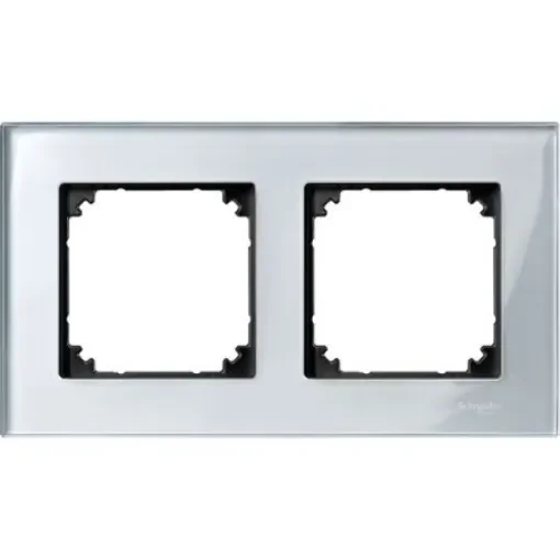 Schneider Electric Silver 2 Gang Frame - MTN4020-3260 product image