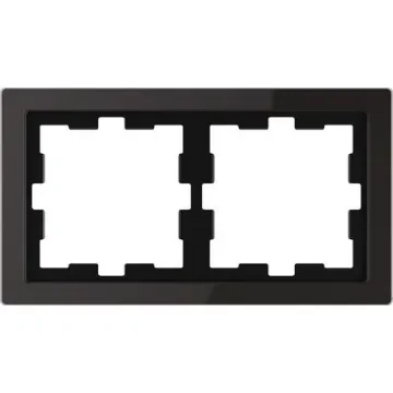 Schneider Electric Black 2 Gang Frame - MTN4020-6503 product image