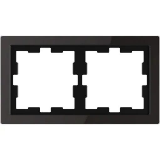 Schneider Electric Black 2 Gang Frame - MTN4020-6503 product image