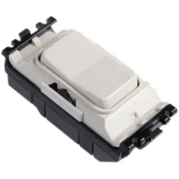 MK Electric 2 Way White Rocker Switch Grid Module 10A, Grid Plus Series - K4900 WHI product image