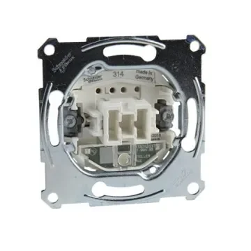 Schneider Electric 2 Way Black, White Rocker Switch Grid Module 16A, Merten Series - MTN3636-0000 product image