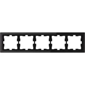 Schneider Electric Black 5 Gang Frame - MTN4050-6503 product image