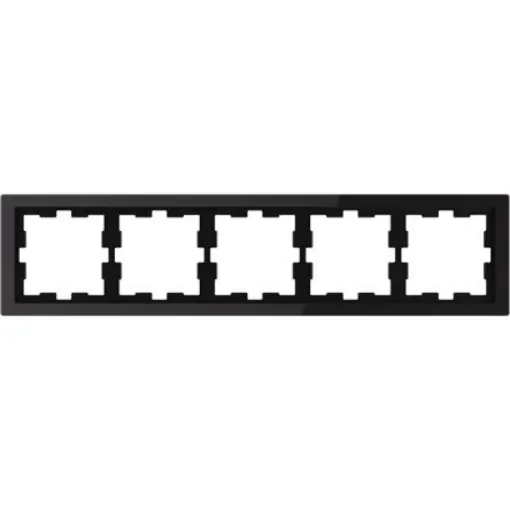 Schneider Electric Black 5 Gang Frame - MTN4050-6503 product image