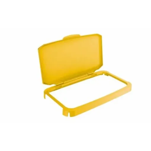Durable 510 x 285 x 73mm Yellow Plastic Waste Bin Lid for Durabin, 285mm - 1800500030 product image