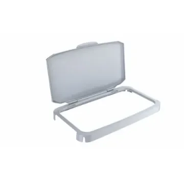 Durable 510 x 285 x 73mm Grey Plastic Waste Bin Lid for Durabin, 285mm - 1800500050 product image