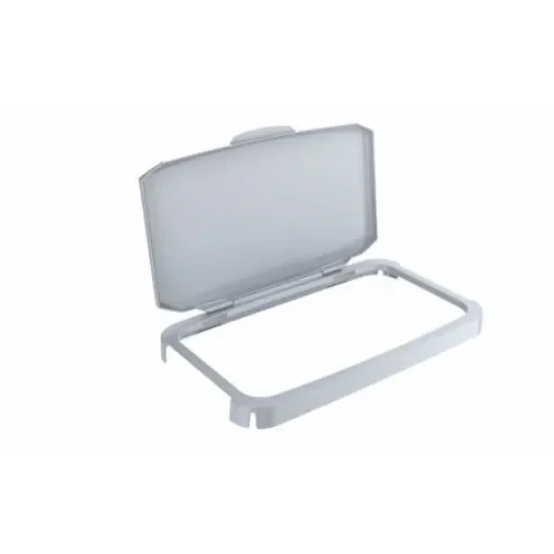 Durable 510 x 285 x 73mm Grey Plastic Waste Bin Lid for Durabin, 285mm - 1800500050 product image