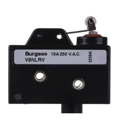 Saia-Burgess Short Roller Lever Micro Switch, Pre-wired Terminal, 10 A @ 250 V ac, SPDT, IP67 - 43781 product image