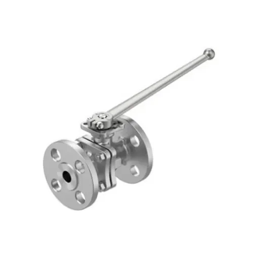 Festo Stainless Steel Ball Valve, Ball Valve, Flanged, 15mm, 20bar Operating Pressure - VZBF-1/2-P1-20-D-2-F0304-M-V15V15 product image