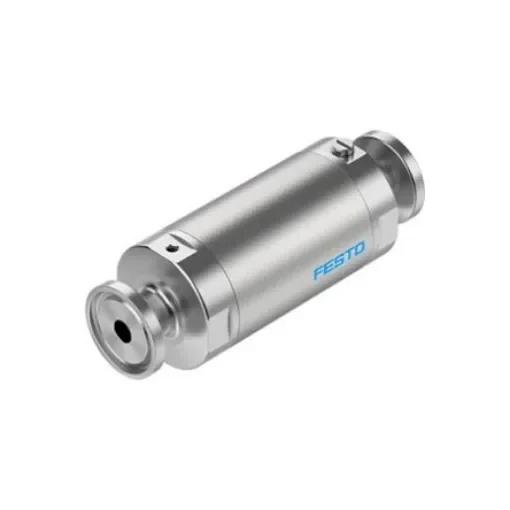 Festo VZQA-C-M22C Series Tube Pinch Valve, 6mm Tube Inlet Port x 6mm Tube Outlet Port, VZQA-C-M22C-6-S5S5-V2V4S1-2 product image