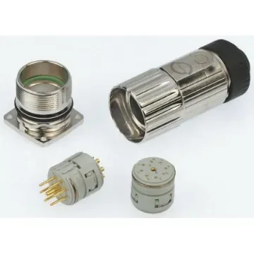 Contact Connectors Circular Connector, 9 Contacts, Panel Mount, Plug and Socket, Male to Female, IP67, 6.2 EPIC Circon - 72003010+72043010+73.003110+73 product image