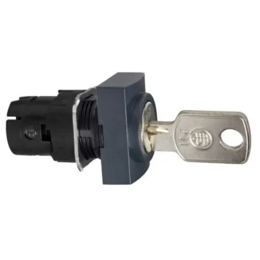 Schneider Electric Harmony XB6 2-position Key Switch Head, Latching, 16mm Cutout - ZB6DGC product image
