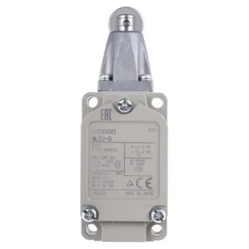 Omron WL Series Roller Lever Limit Switch, NO/NC, IP67, SPDT, Die Cast Aluminium Housing, 600V ac Max, 10A Max - WLD2-G product image