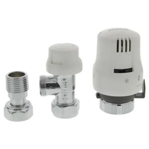 Altecnic Brass 1/2 in BSP to 1/2 in BSP Thermostatic Radiator Valve - CA-200415.R product image