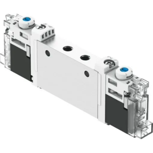Festo 2 x Two Directional Flow Pneumatic Solenoid Valve - Electrical M7 VUVG Series 24V - VUVG-L10-T32H-MZT-M7-1H2L-F1A product image