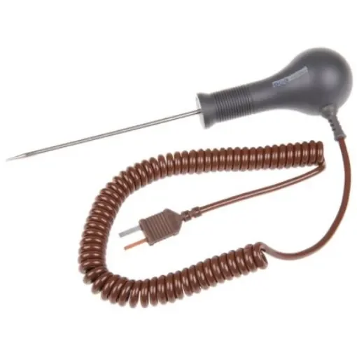 RS PRO T Needle Temperature Probe, 115mm Length, 3.3mm Diameter, +400 °C Max - 3428849 product image