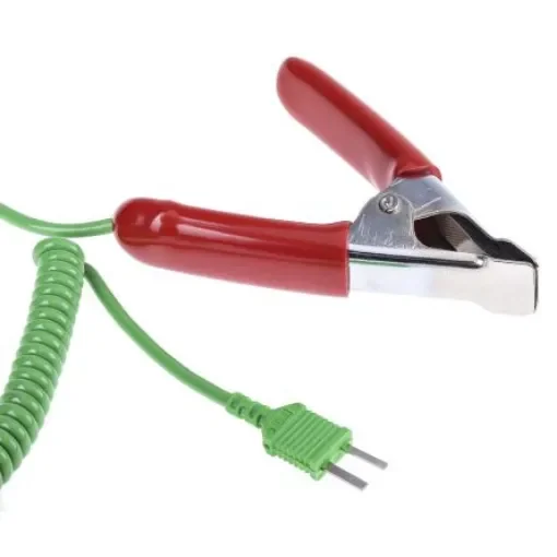 RS PRO K Pipe Clamp Surface Temperature Probe, 110mm Length, 25mm Diameter, +150 °C Max - 3429202 product image