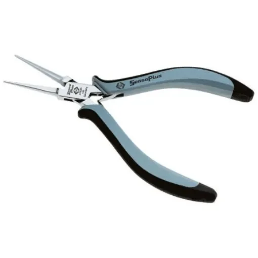 CK Long Nose Pliers, 145 mm Overall, Straight Tip, 20mm Jaw, ESD - T3783D product image