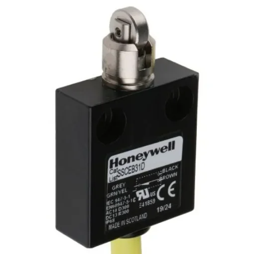 Honeywell SSCE Series Plunger Limit Switch, NO/NC, IP68, SPDT, Die Cast Zinc Housing, 240V ac Max, 4A Max - SSCEB31D product image