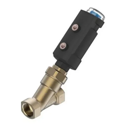 Festo Angle Seat type Pneumatic Actuated Valve, G 1/8in to G G1in, 0.7 MPa - VZXA-B-TS6-25-M2-B1T-8.3-K-46-17-PM product image