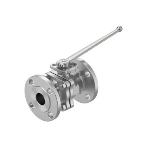 Festo Stainless Steel Ball Valve, Ball Valve, Flanged, 30mm, 20bar Operating Pressure - VZBF-11/4-P1-20-D-2-F0405-M-V15V15 product image