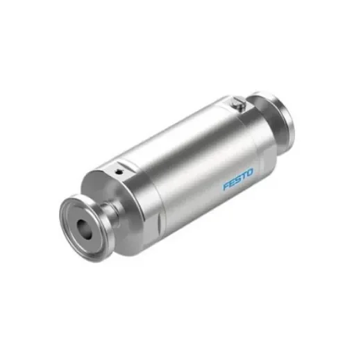 Festo VZQA-C-M22C Series Tube Pinch Valve, 6mm Tube Inlet Port x 6mm Tube Outlet Port, VZQA-C-M22C-6-S5S5-V2V4E-4 product image