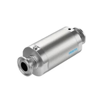 Festo VZQA-C-M22C Series Tube Pinch Valve, 15mm Tube Inlet Port x 15mm Tube Outlet Port, VZQA-C-M22C-15-S5S5-V2V4S1-2 product image