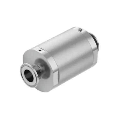 Festo VZQA-C-M22C Series Tube Pinch Valve, 25mm Tube Inlet Port x 25mm Tube Outlet Port, VZQA-C-M22C-25-S5S5-V2V4S1-2 product image