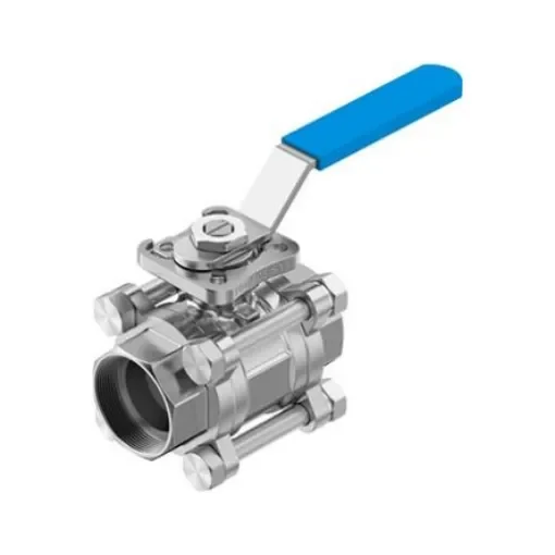 Festo Stainless Steel Ball Valve, Ball Valve, Flanged, 32mm, 63bar Operating Pressure - VZBE-11/4-WA-63-T-2-F0405-M-V15V15 product image
