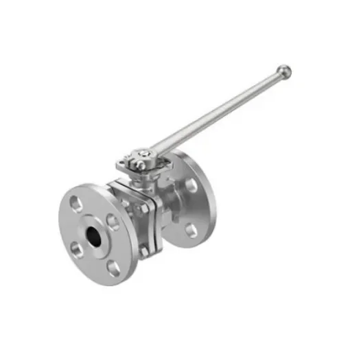 Festo Stainless Steel Ball Valve, Ball Valve, Flanged, 20mm, 20bar Operating Pressure - VZBF-3/4-P1-20-D-2-F0304-M-V15V15 product image